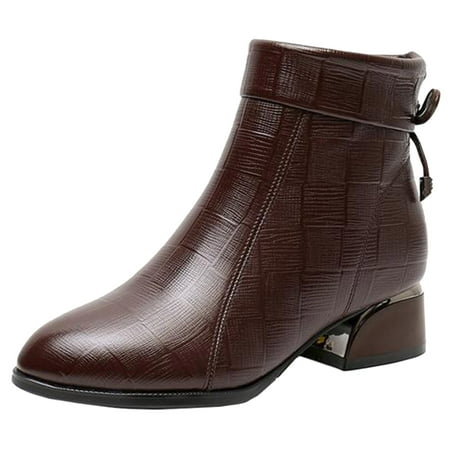 qipaqil Leather Thick Women s Ankle Boots Boots Zipper Fashion Heel Pointed Side Toe women s Wedge Booties Women Boots
qipaqil Leather Thick Women s Ankle Boots Boots Zipper Fashion Heel Pointed Side Toe women s Wedge Booties Women Boots