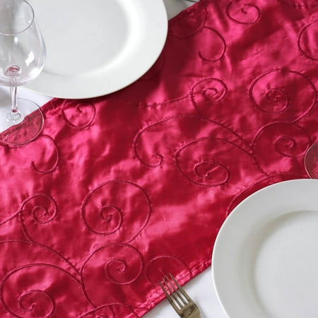 BalsaCircle 14 x 108 Fuchsia Embroidered Taffeta Table Top Runner Party Linens Event
BalsaCircle 14 x 108 Fuchsia Embroidered Taffeta Table Top Runner Party Linens Event