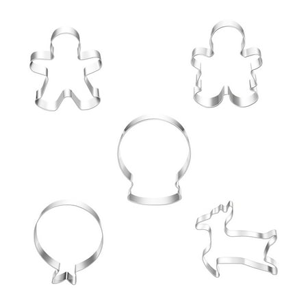 HIABIO 5 Types Christmas Cookie Cutters Moulds Stainless Steel Baking Utensils Snowman Reindeer 3D Cartoon Fondant Cake Mold
HIABIO 5 Types Christmas Cookie Cutters Moulds Stainless Steel Baking Utensils Snowman Reindeer 3D Cartoon Fondant Cake Mold