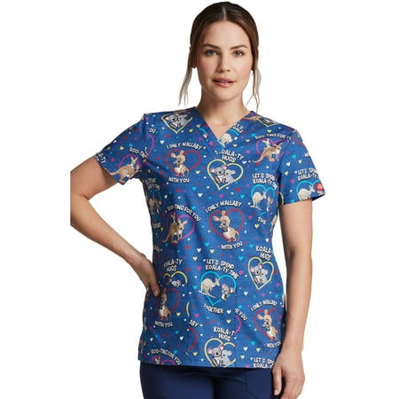 Dickies EDS Scrubs Top for Women V-Neck DK704