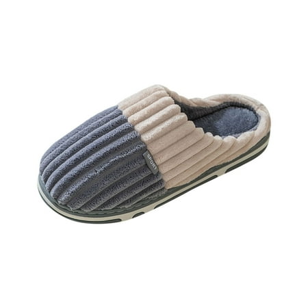 Mackneog Furry Shoes Keep SlipOn Couples Slippers Slippers Flat Home Warm Shoes Women Women s Slipper Gift on Clearance
