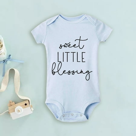 Sweet Little Blessing Baby Bodysuit Pregnancy Announcement Romper Infant Jumpsuit Girl Boy Clothes Infant Short Sleeve Rompers
Sweet Little Blessing Baby Bodysuit Pregnancy Announcement Romper Infant Jumpsuit Girl Boy Clothes Infant Short Sleeve Rompers