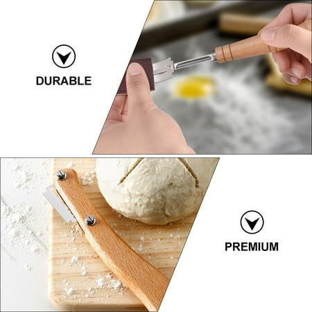 1 Set Bread Lames Wooden Handle Dough Slashing Tools Pizza Lames with Blades for Kitchen
1 Set Bread Lames Wooden Handle Dough Slashing Tools Pizza Lames with Blades for Kitchen