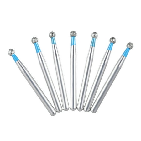 Walmeck 50Pcs Diamond Burs Drill High Speed Burs Polishing & Smoothing Tool