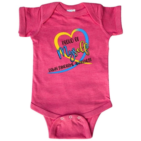 Inktastic Proud of Myself Down Syndrome Awareness Heart Ribbon Gift Baby Boy or Baby Girl Bodysuit
Inktastic Proud of Myself Down Syndrome Awareness Heart Ribbon Gift Baby Boy or Baby Girl Bodysuit
