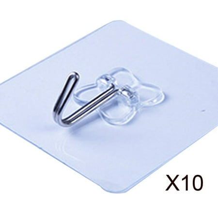 10 PC Wall Hooks Invisible Seamless Hooks Waterproof Self Adhesive Hanger Oilproof for Kitchecn Bathroom
10 PC Wall Hooks Invisible Seamless Hooks Waterproof Self Adhesive Hanger Oilproof for Kitchecn Bathroom