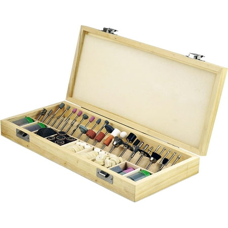 Tool Accessories Kit with 1/8 Shank - Comprehensive t for Polishing Drilling Engraving - Includes Sanding Bands Grinding Stones Woolen Wheels and Wooden Ca - RA9228
Tool Accessories Kit with 1/8 Shank - Comprehensive t for Polishing Drilling Engraving - Includes Sanding Bands Grinding Stones Woolen Wheels and Wooden Ca - RA9228