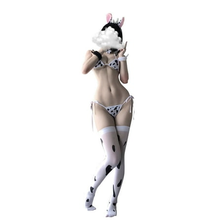 WANYNG Lingerie For Women Translucent Cute Cow Suit Panties Headband Bracelet Neck Ring Lingerie for Women Slip Lingerie for Women Snap Crotch
WANYNG Lingerie For Women Translucent Cute Cow Suit Panties Headband Bracelet Neck Ring Lingerie for Women Slip Lingerie for Women Snap Crotch