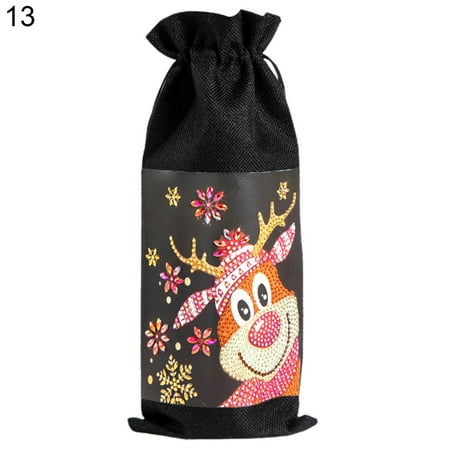 Wine Gift Bag Creative 5D Fabric DIY Diamond Painting Christmas Wine Bottle Cover for Desktop
Wine Gift Bag Creative 5D Fabric DIY Diamond Painting Christmas Wine Bottle Cover for Desktop