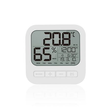 Worallymy Indoor Hygrometer Display Desktop Clock Household Temperature Humidity Environment Gauge for Bedroom
Worallymy Indoor Hygrometer Display Desktop Clock Household Temperature Humidity Environment Gauge for Bedroom