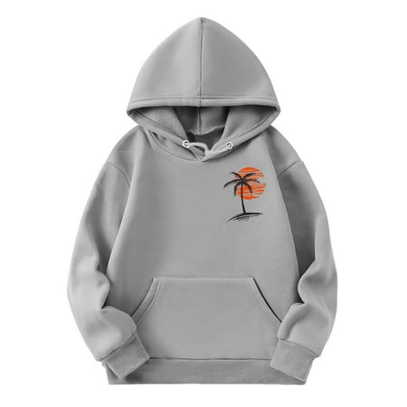 Hoodies For Toddler Baby Boy Girl Comfortable Kids Sweatshirt Sports Shirt Coconut Tree Print Hooded With Pocket For Teen Unisex Infant Pullover Sweaters For Newborn Outwear Grey 3-4 Years
Hoodies For Toddler Baby Boy Girl Comfortable Kids Sweatshirt Sports Shirt Coconut Tree Print Hooded With Pocket For Teen Unisex Infant Pullover Sweaters For Newborn Outwear Grey 3-4 Years