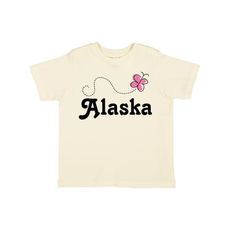 Inktastic Alaska Butterfly Gift Toddler Toddler Girl T-Shirt