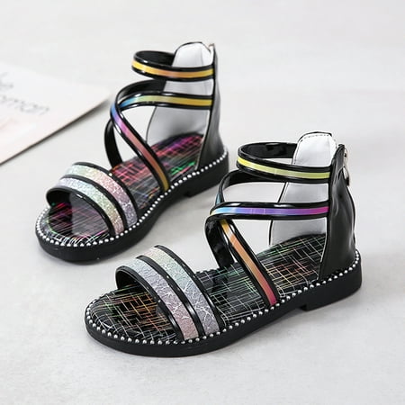 Wesracia Girls Sandals With Zipper Strappy Sandals Toddler Little Kid Big Kids Princess Roman Shoes
Wesracia Girls Sandals With Zipper Strappy Sandals Toddler Little Kid Big Kids Princess Roman Shoes
