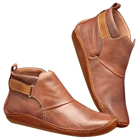 Ankle Boots Women s Vintage Leather Boots Flat Waterproof Shoes Winter Round Toe Ankle Boots
Ankle Boots Women s Vintage Leather Boots Flat Waterproof Shoes Winter Round Toe Ankle Boots