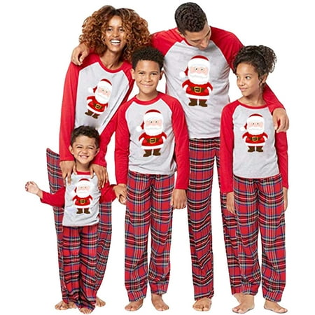 

FSYZX Family Christmas Pajamas Set Toddler Baby Boys Girls Xmas Homewear Parent-Child Santa Claus Printed Sleepwear