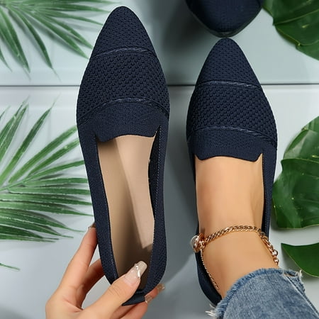 Women‘s Solid Color Minimalist Flats Slip On Soft Sole Lightweight Comfy Ballets Point Toe Daily Knitted Shoes
Women‘s Solid Color Minimalist Flats Slip On Soft Sole Lightweight Comfy Ballets Point Toe Daily Knitted Shoes