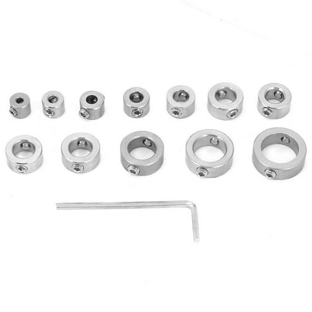 12pcs 3-16mm Stainless Steel Drill Depth Stop Bit Collar Set Drilling Limit Ring
12pcs 3-16mm Stainless Steel Drill Depth Stop Bit Collar Set Drilling Limit Ring