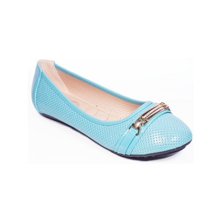 Women Ballerina Flats Shoes Casual Slip-Ons with Bracelet Buckle