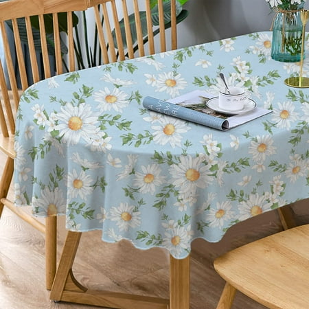 Daisy Oval Tablecloth Blue Floral Oval Tablecloth Sunflower Fabric Printed Oval Tablecloth Spring Summer Waterproof Wrinkle Free Durable Tablecloth for Oval Tables 60 X 120 Inch
Daisy Oval Tablecloth Blue Floral Oval Tablecloth Sunflower Fabric Printed Oval Tablecloth Spring Summer Waterproof Wrinkle Free Durable Tablecloth for Oval Tables 60 X 120 Inch