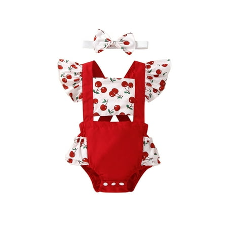 Calsunbaby Newborn Infants Girls Romper with Headband Flying Sleeve Animal Flower Printed Back Cross Straps Snap Crotch Cutout Bodysuit
Calsunbaby Newborn Infants Girls Romper with Headband Flying Sleeve Animal Flower Printed Back Cross Straps Snap Crotch Cutout Bodysuit