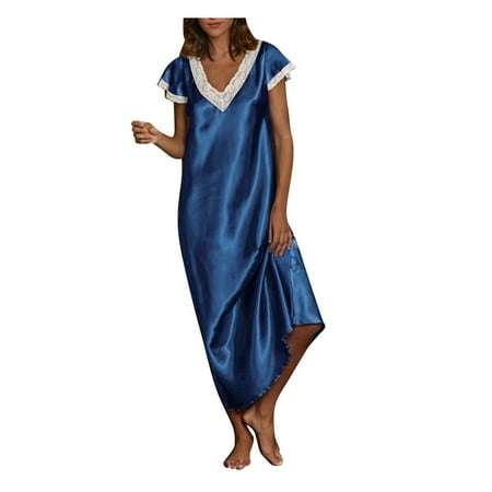DNDKILG Teddy Plus Size Babydoll for Women Short Sleeve Nightgown Satin Lingerie Long Sexy Chemise Navy XL
DNDKILG Teddy Plus Size Babydoll for Women Short Sleeve Nightgown Satin Lingerie Long Sexy Chemise Navy XL