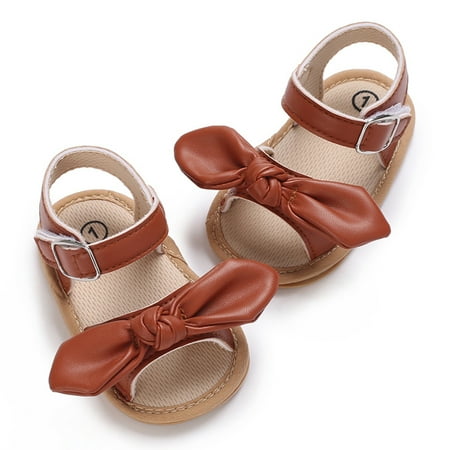 Baby Girls Summer Bowknot Sandals Comfort Premium Outdoor Casual Shoes with Anti Slip Rubber Sole (Brown)
Baby Girls Summer Bowknot Sandals Comfort Premium Outdoor Casual Shoes with Anti Slip Rubber Sole (Brown)