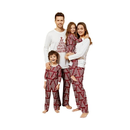 Sunisery Christmas Family Matching Pajamas Sets Dad Mom Kids Letter Print Sleepwear 2-Piece Sets
Sunisery Christmas Family Matching Pajamas Sets Dad Mom Kids Letter Print Sleepwear 2-Piece Sets