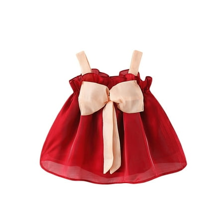 Infant Baby Girls Summer Puffy Dress Contrast Color Bowknot Sleeveless Sundress Beach Party Clothes
Infant Baby Girls Summer Puffy Dress Contrast Color Bowknot Sleeveless Sundress Beach Party Clothes