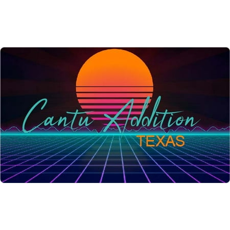 Cantu Addition Texas 4 X 2.25-Inch Fridge Magnet Retro Neon Design