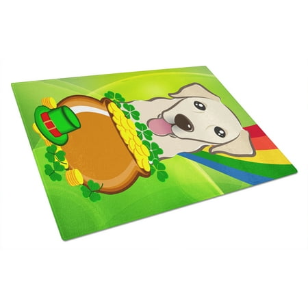 Caroline s Treasures Golden Retriever St. Patrick s Day Glass Cutting Board Large
Caroline s Treasures Golden Retriever St. Patrick s Day Glass Cutting Board Large
