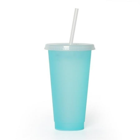 710ml Reusable Color Changing Cups Travel Heat Resistant With Lid Straw Plastic Temperature-sensitive Coffee Cup Party Cups
710ml Reusable Color Changing Cups Travel Heat Resistant With Lid Straw Plastic Temperature-sensitive Coffee Cup Party Cups