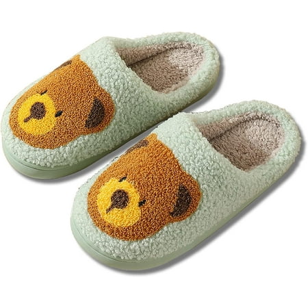 

Women s Cute Christmas Elk Slippers Indoor and Outdoor Men s Fluffy and Cute Cartoon Indoor Warm Fleece Slippers Winter Soft and Comfortable Home Non-slip Soft Plush Slip-on Fleece Lined Shoes