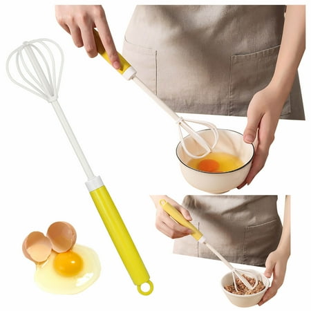 ZHIYU Handheld Whisk Semi-automatic Rotating Household Mixer Kitchen Tool