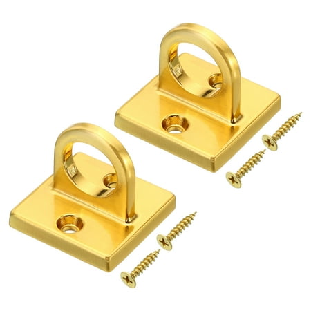 Uxcell Pad Eye Plate U Hooks Metal Ceiling Hook Wall Mount Loop with Screws Hardware Ring Hooks Golden 2 Pack
Uxcell Pad Eye Plate U Hooks Metal Ceiling Hook Wall Mount Loop with Screws Hardware Ring Hooks Golden 2 Pack