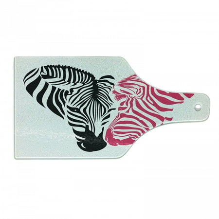 Pink Zebra Cutting Board Zebra Couple Heads in the Shape of Heart Love Wedding Celebration Decorative Tempered Glass Cutting and Serving Board Wine Bottle Shape Pink Black White by Ambesonne
Pink Zebra Cutting Board Zebra Couple Heads in the Shape of Heart Love Wedding Celebration Decorative Tempered Glass Cutting and Serving Board Wine Bottle Shape Pink Black White by Ambesonne