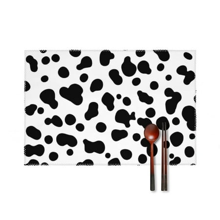 Dalmatian Dog Or Cow Skin Texture Dinner Placemats Set of 4 Kitchen Table Placemats 18 * 12 Inches Place Mats Dining Tables Indoor for Kitchen Table Washable Decorations
Dalmatian Dog Or Cow Skin Texture Dinner Placemats Set of 4 Kitchen Table Placemats 18 * 12 Inches Place Mats Dining Tables Indoor for Kitchen Table Washable Decorations