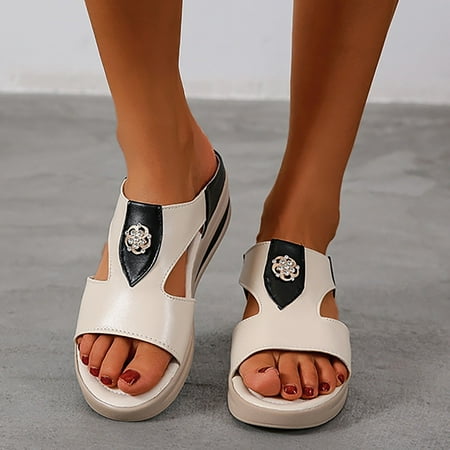 Fidelma Women s sandals Ladies Wedge Open Toe Size Retro Retro Mid-heel Roman Sandals And Slippers Beige-39
Fidelma Women s sandals Ladies Wedge Open Toe Size Retro Retro Mid-heel Roman Sandals And Slippers Beige-39