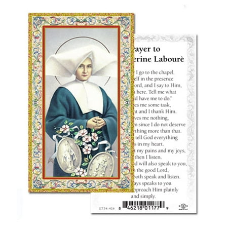 Saint Catherine Laboure Gold-Stamped Catholic Prayer Holy Card with Prayer on Back Pack of 100
Saint Catherine Laboure Gold-Stamped Catholic Prayer Holy Card with Prayer on Back Pack of 100