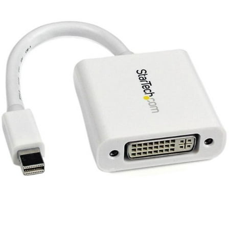 StarTech.com Mini DisplayPort to DVI Video Adapter Converter - White - Mini DisplayPort Male Digital Audio\/Video - DVI-I Female Video - 4.72\