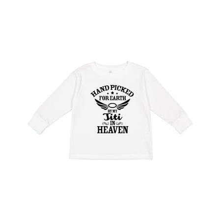 Inktastic Handpicked for Earth By My Titi in Heaven with Angel Wings Boys or Girls Long Sleeve Toddler T-Shirt
Inktastic Handpicked for Earth By My Titi in Heaven with Angel Wings Boys or Girls Long Sleeve Toddler T-Shirt