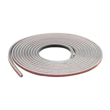 1PK M-D 1/4\ W x 7/32\ H x 17 L Bag Gray Weatherstrip Pile
