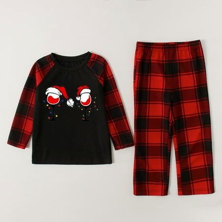 Fiudx Parent-child Attire Christmas Suits Patchwork Plaid Printed Homewear Round Neck Long Sleeve Pajamas Two-piece Kid Sets New 737
Fiudx Parent-child Attire Christmas Suits Patchwork Plaid Printed Homewear Round Neck Long Sleeve Pajamas Two-piece Kid Sets New 737