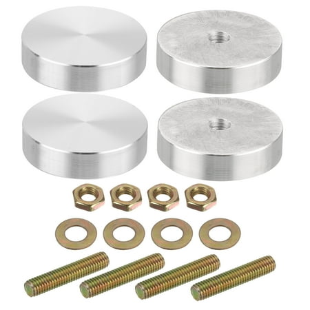 M8 Thread 40mm Diameter 10mm Thick Round Shape Aluminum Disc 4pack - with Mounting Screws
M8 Thread 40mm Diameter 10mm Thick Round Shape Aluminum Disc 4pack - with Mounting Screws