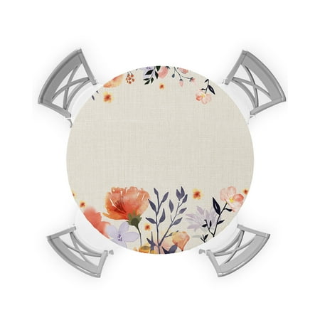 Round Tablecloth with Elastic Vintage Flowers Watercolor Orange Floral Waterproof Stain-proof Table Cover Wipeable Fitted Table Cloths for 45 -54 Round Tables Dining Kitchen
Round Tablecloth with Elastic Vintage Flowers Watercolor Orange Floral Waterproof Stain-proof Table Cover Wipeable Fitted Table Cloths for 45 -54 Round Tables Dining Kitchen