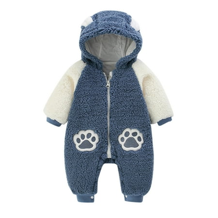 Aompmsdx Infant Boys Girls Long Sleeve Winter Fleece Bear Hooded Newborn Jumpsuit Romper
Aompmsdx Infant Boys Girls Long Sleeve Winter Fleece Bear Hooded Newborn Jumpsuit Romper