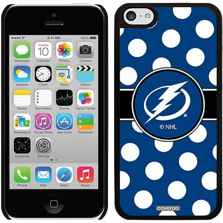 Tampa Lightning Polka Dots Design on iPhone 5c Thinshield Snap-On Case by Coveroo