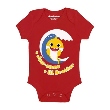 Baby Shark Romper for Baby Boys - Newborn 6m 12m 18m 24m Jaw-Some Lil Brother Shark One Piece Bodysuit
Baby Shark Romper for Baby Boys - Newborn 6m 12m 18m 24m Jaw-Some Lil Brother Shark One Piece Bodysuit