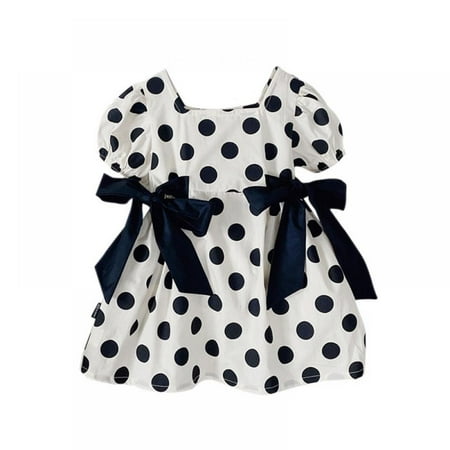 Toddler Little Girls Polka Dot Bow Dress Short Sleeve Tutu Party Dresses Classic Black&White 1-7 Years
Toddler Little Girls Polka Dot Bow Dress Short Sleeve Tutu Party Dresses Classic Black&White 1-7 Years