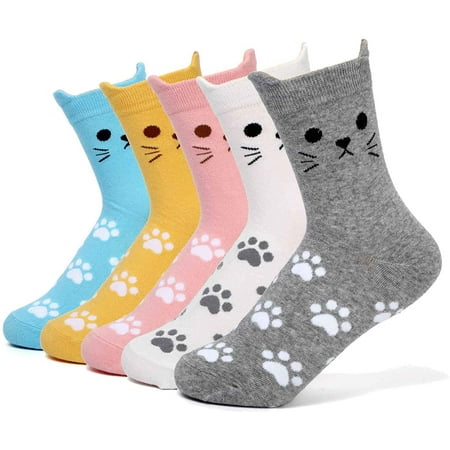 Gazdag Womens Cute Animal Cat Socks Crew Cotton Novelty Socks for Cat Lovers Gifts Ideas
Gazdag Womens Cute Animal Cat Socks Crew Cotton Novelty Socks for Cat Lovers Gifts Ideas