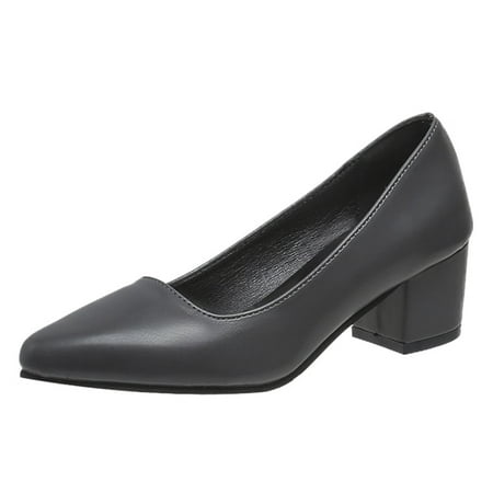 Women Walking Shoes Leisure Women s Four Seasons Artificial Leather Solid Color Non Slip Square Heel Pointed Toe Breathable Slip On Lazy Shoes casual shoes for Women PU Grey
Women Walking Shoes Leisure Women s Four Seasons Artificial Leather Solid Color Non Slip Square Heel Pointed Toe Breathable Slip On Lazy Shoes casual shoes for Women PU Grey